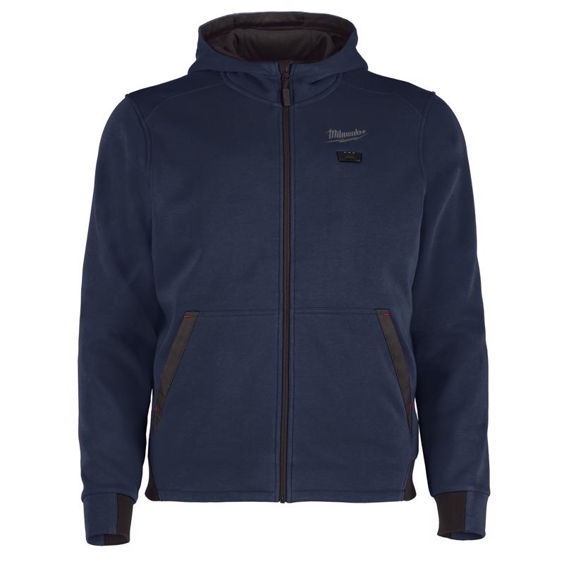 Milwaukee M12 L Long Sleeve Men's Full-Zip Heated Hoodie Blue