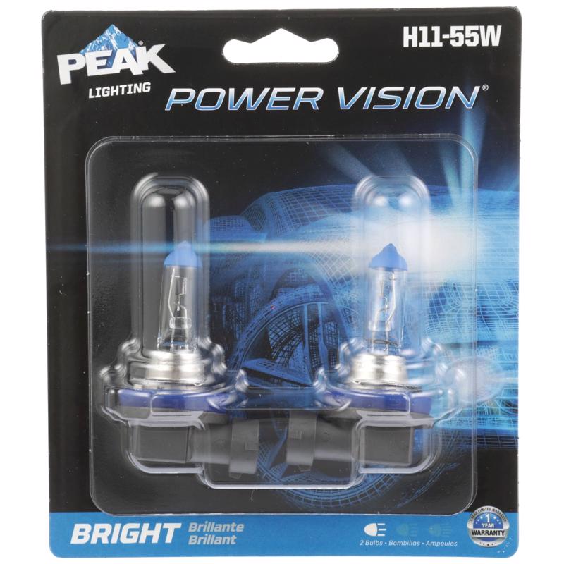Peak Power Vision Halogen Forward Lighting Automotive Bulb H11-55W