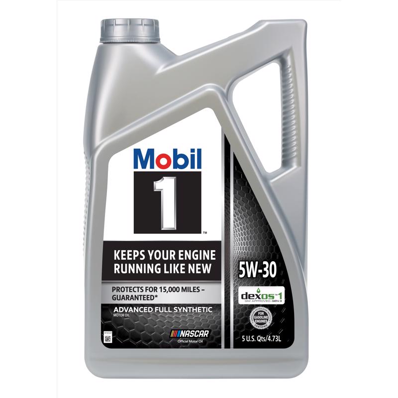 Mobil 1 5W-30 Gasoline Synthetic Motor Oil 5 qt