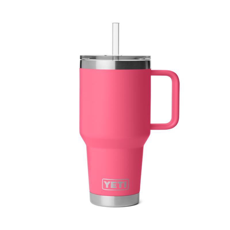 YETI Rambler 35 oz Tropical Pink BPA Free 2.0 Straw Mug