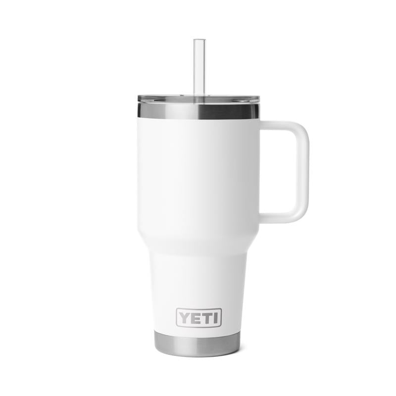 YETI Rambler 35 oz White BPA Free 2.0 Straw Mug