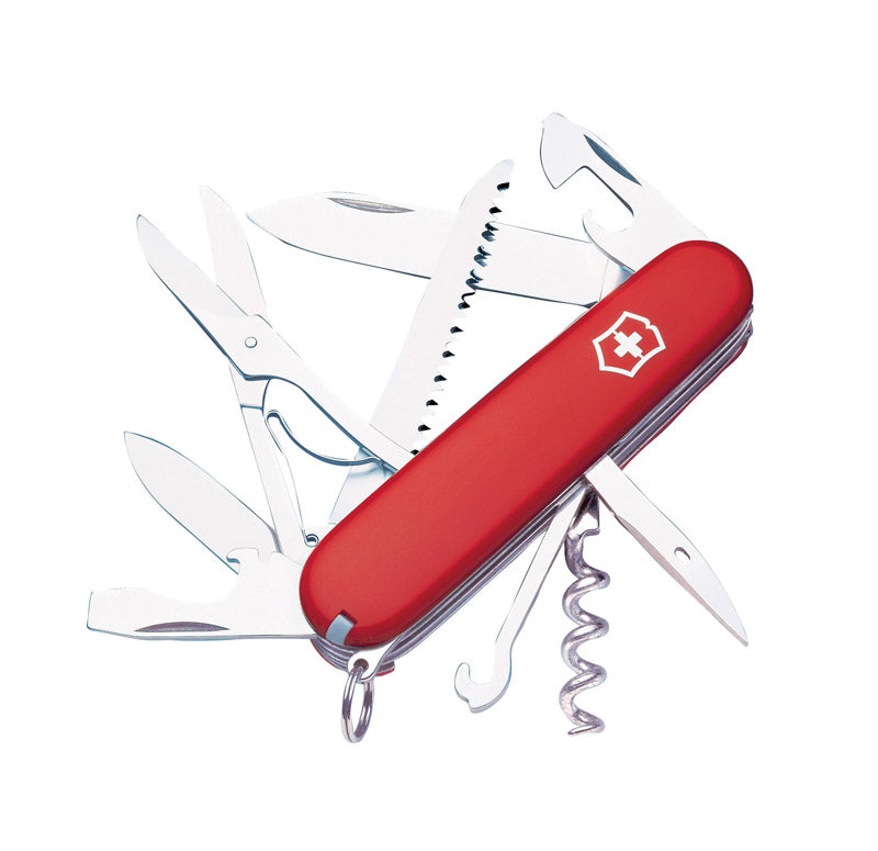 Victorinox Huntsman Red 420 HC Stainless Steel 3-4 in. Multi-Function Knife