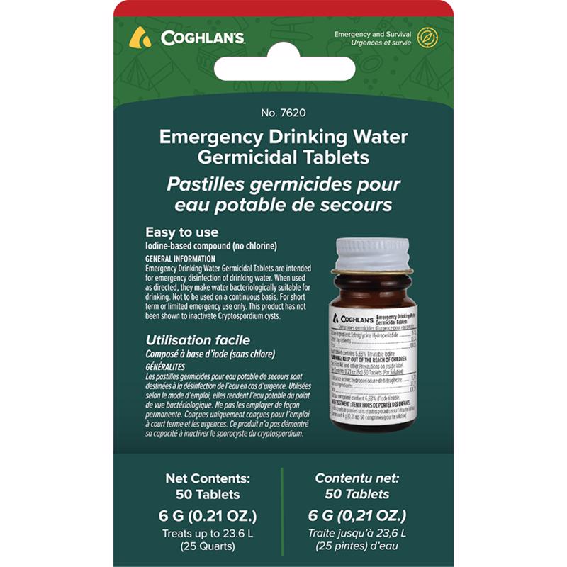 Coghlan's Drinking Water Tablets 50 pk
