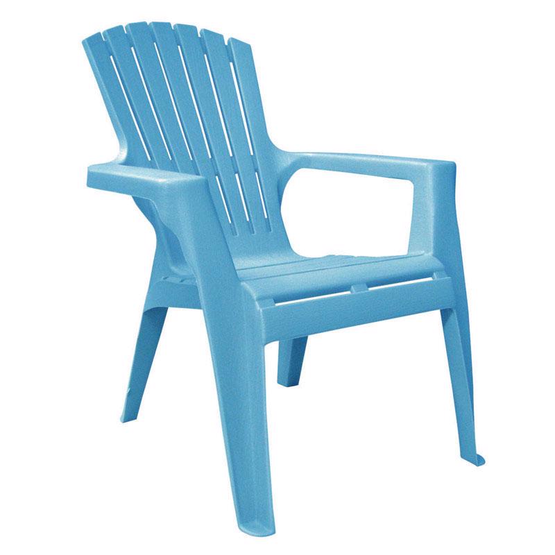 Adams Kids Pool Blue Polypropylene Frame Adirondack Chair