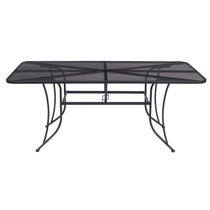 Living Accents Winston Black Rectangular Steel Dining Table