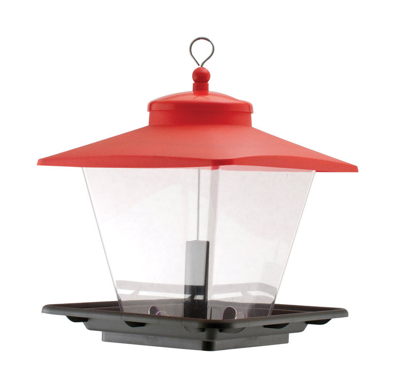 Audubon Wild Bird 7 lb Plastic Cafe Hopper Bird Feeder 4 ports