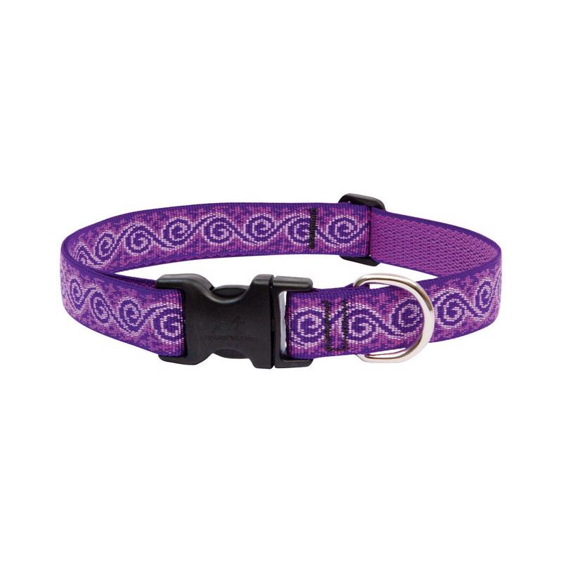 LupinePet Original Designs Multicolor Jelly Roll Nylon Dog Adjustable Collar