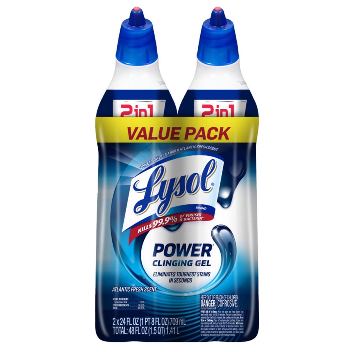 TB CLNR LYSOL 24OZ/2PK