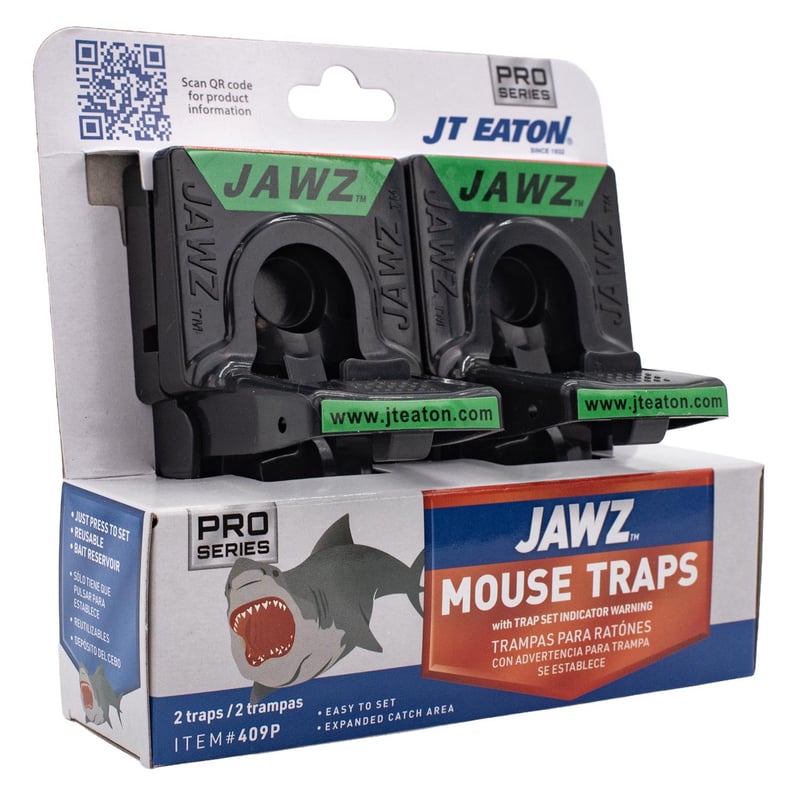 JT Eaton JAWZ Pro Series Small Snap Trap For Mice 2 pk
