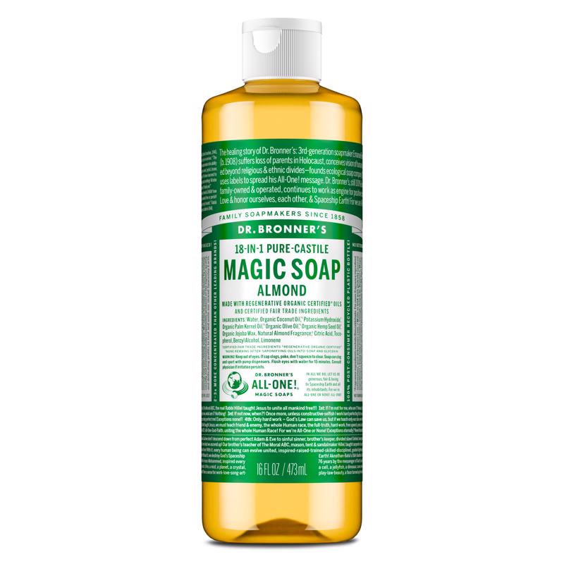 Dr. Bronner's Organic Almond Scent Pure-Castile Liquid Soap 16 oz 1 pk
