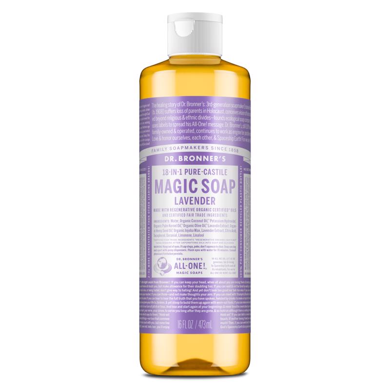 Dr. Bronner's Organic Lavender Scent Pure-Castile Liquid Soap 16 oz 1 pk