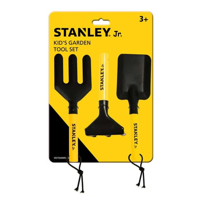 STANLEY Jr. Kid's Garden Tool Set Yellow/Black 3 pc
