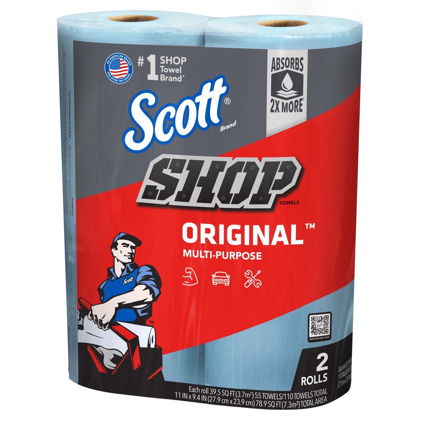 TOWELS SHOP BLUE 2PK
