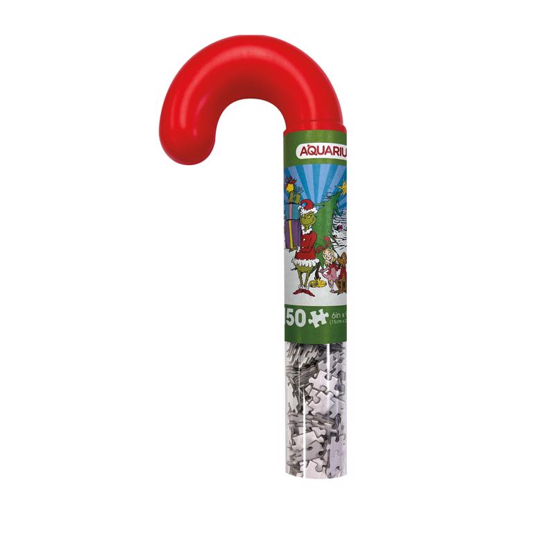 Aquarius Grinch Puzzle with Candy cane Multicolored 150 pc