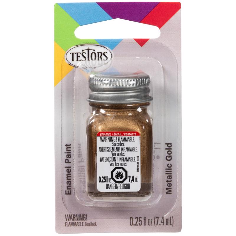 Testors Metallic Gold Hobby Paint 0.25 oz