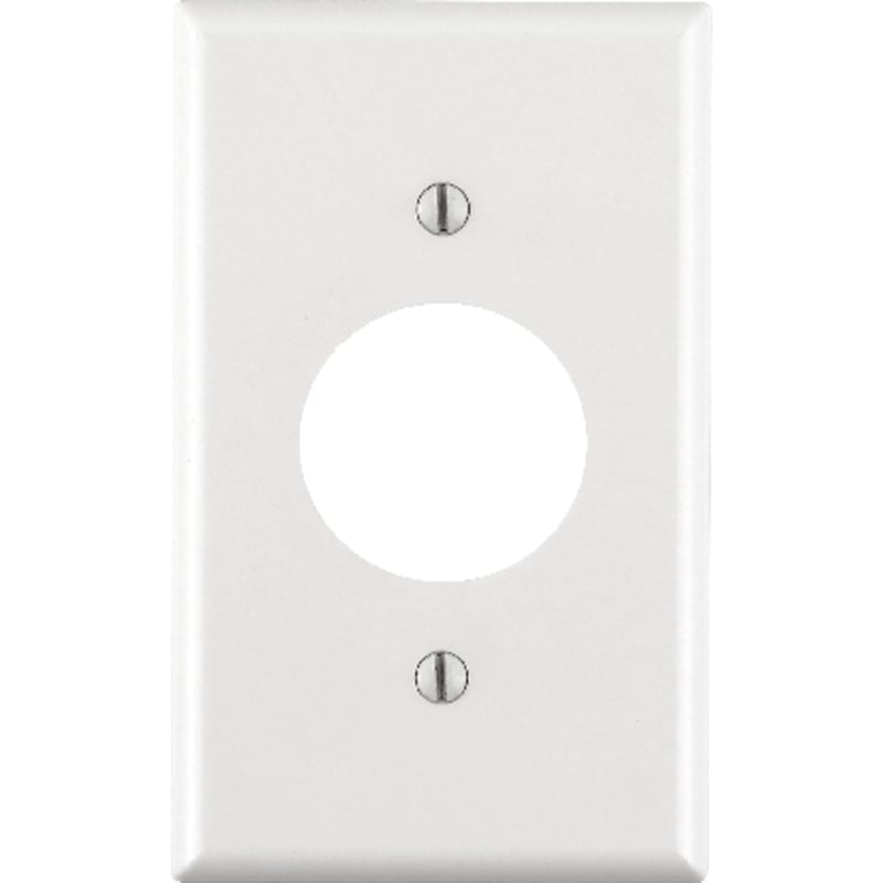 Leviton White 1 gang Thermoset Plastic Outlet Wall Plate 1 pk