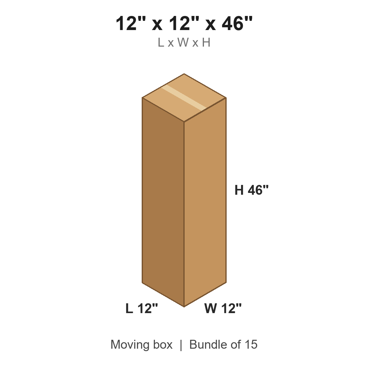 12x12x46 Inner Lamp Boxes