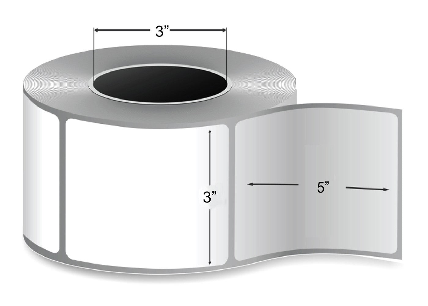 3"X5" Direct Thermal Label, Roll