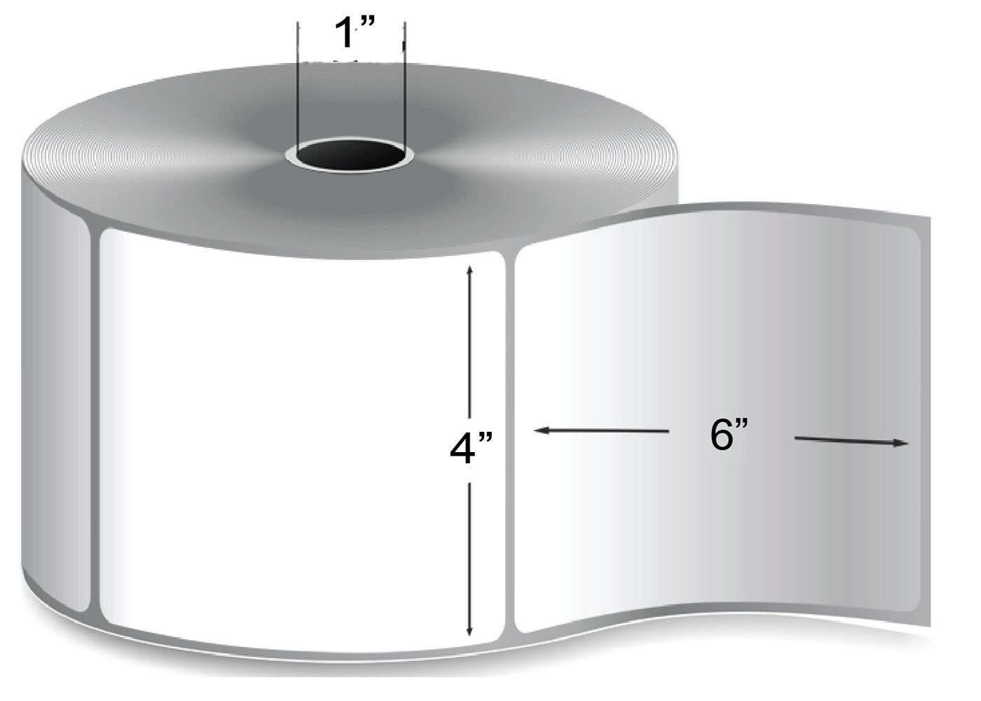 4"X6" Direct Thermal Label Desktop Roll