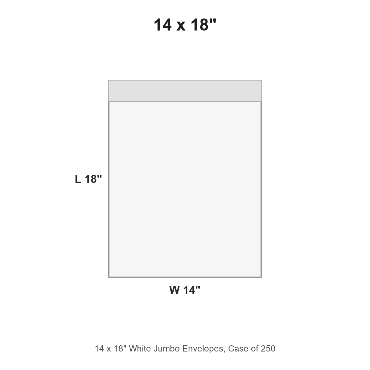 14 x 18" White Jumbo Envelopes