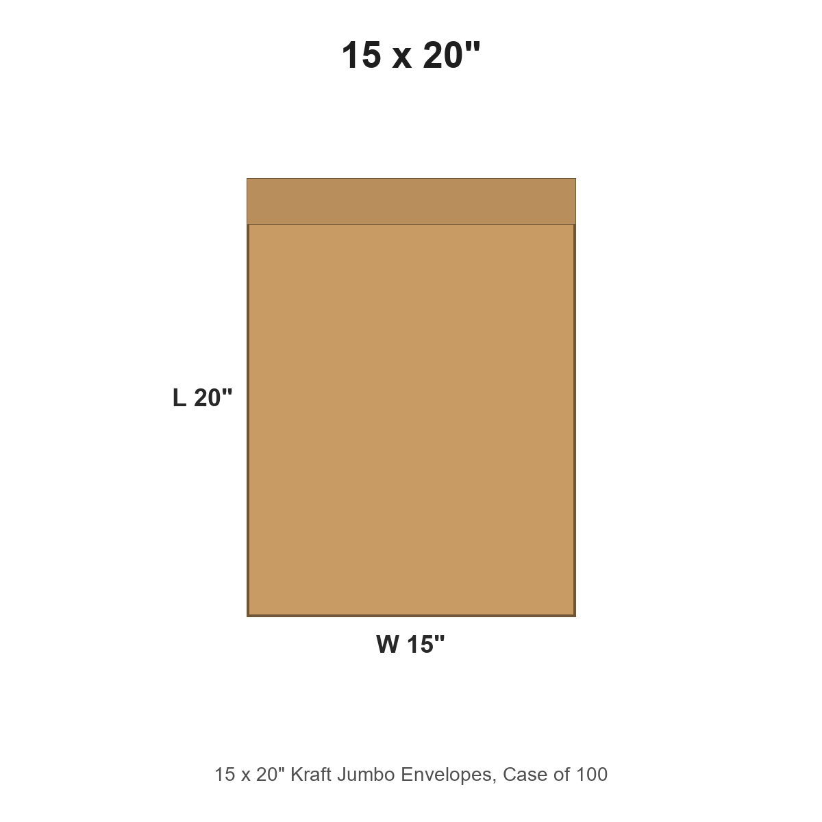 15 x 20" Kraft Jumbo Envelopes