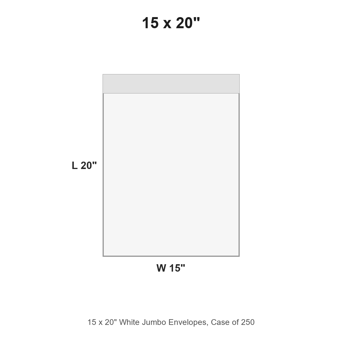 15 x 20" White Jumbo Envelopes
