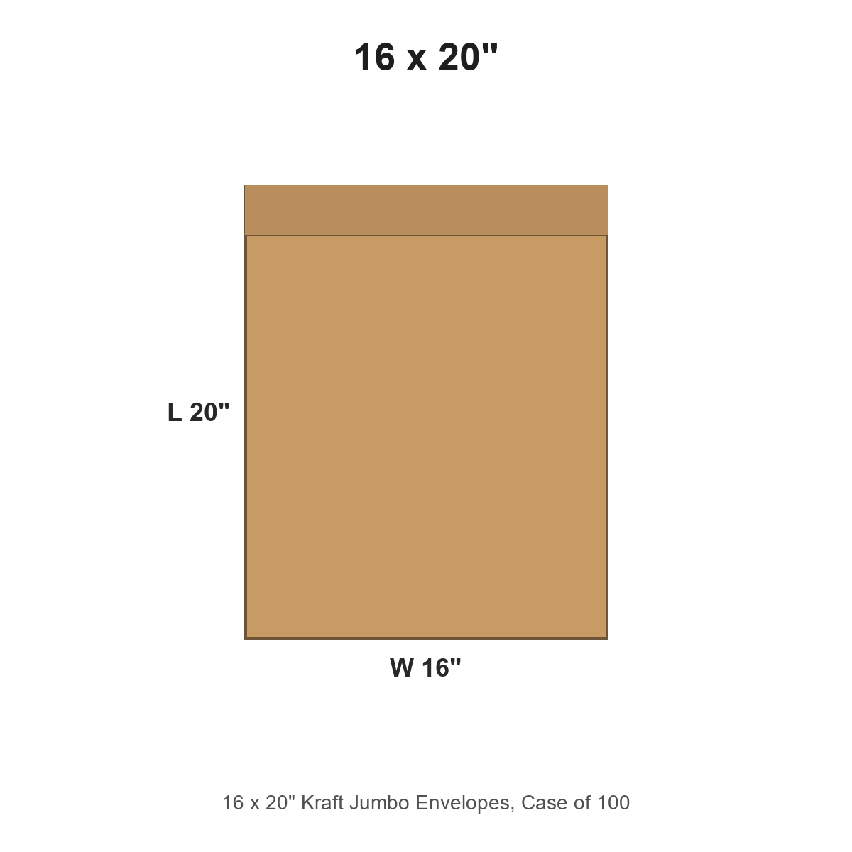 16 x 20" Kraft Jumbo Envelopes