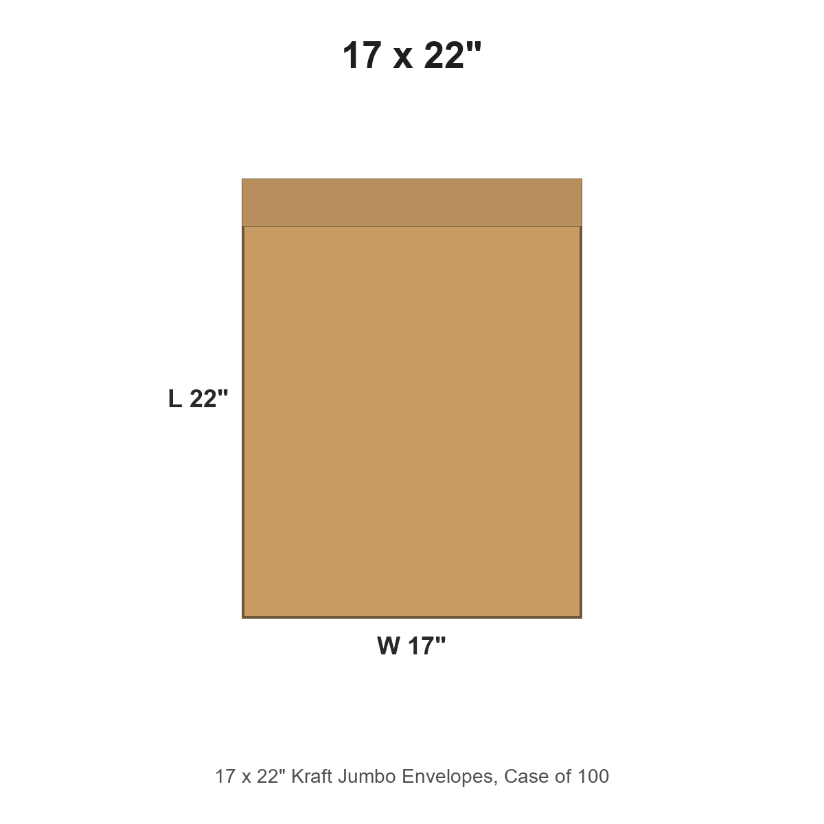 17 x 22" Kraft Jumbo Envelopes