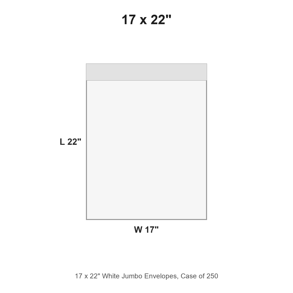 17 x 22" White Jumbo Envelopes