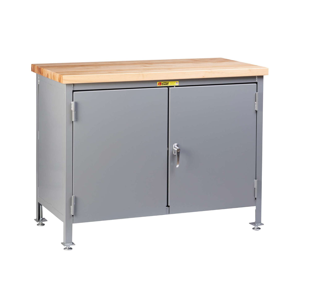 Little Giant 12-Gauge Work Center Cabinets with Butcher Block Top (WTC Series)