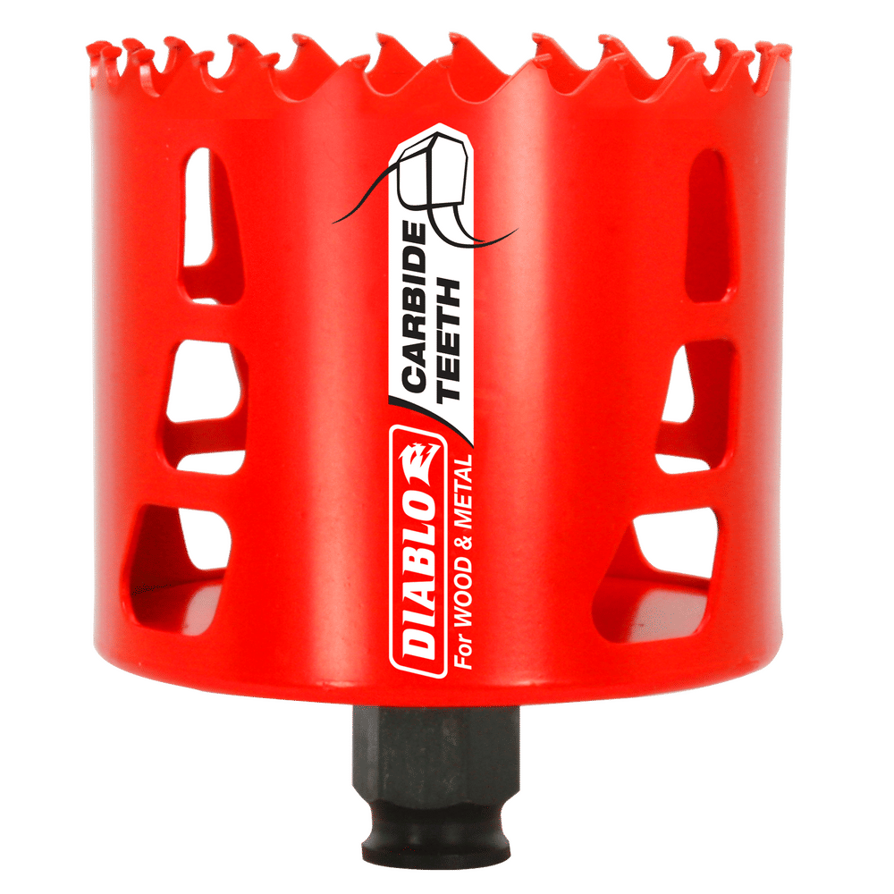 Diablo Snap-Lock Plus 3-1/8 in. Carbide Tipped 2-3/8 in. L X 3/8 in. D Hole Saw
