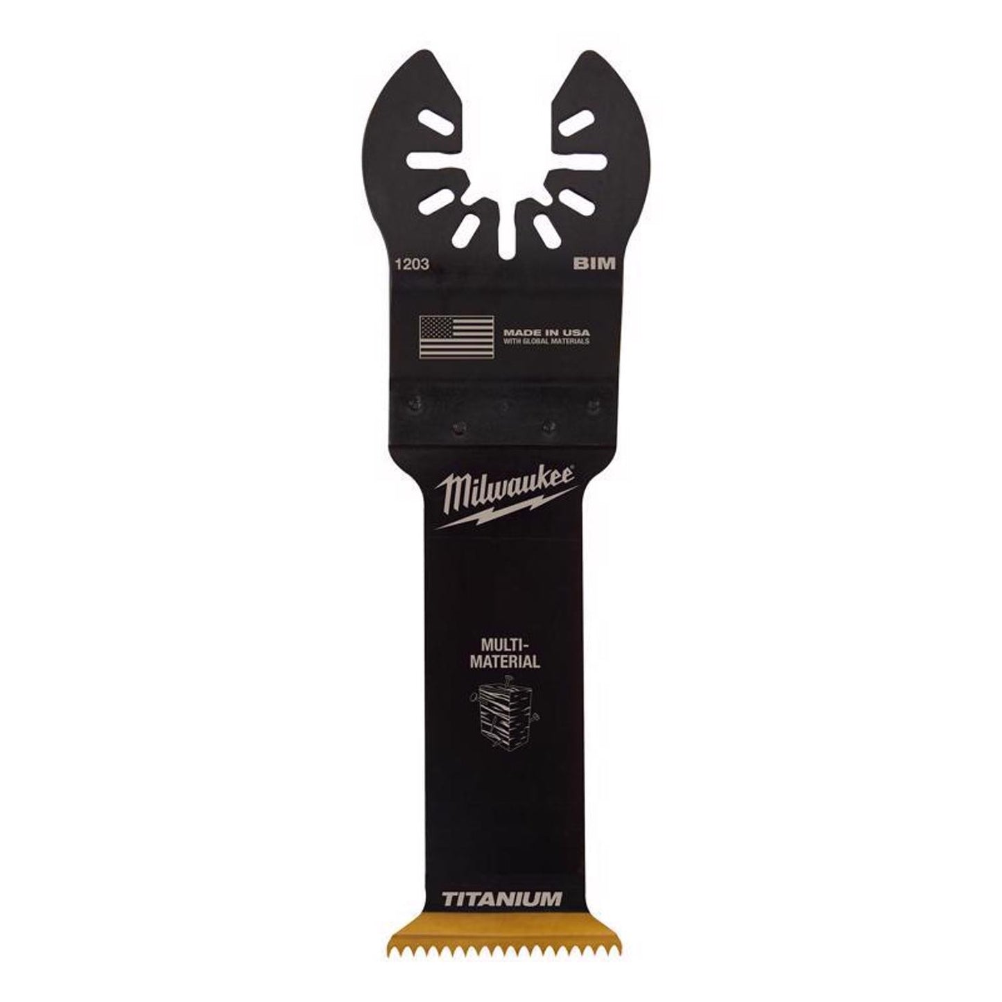Milwaukee Universal Fit Open-Lok 1-1/4 in Bi-Metal Multi-Material Oscillating Blade Mfr 49-25-1203