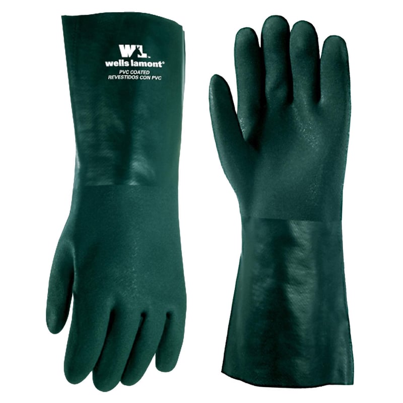 Wells Lamont Men's Indoor/Outdoor Chemical Gloves Green L 1 pair