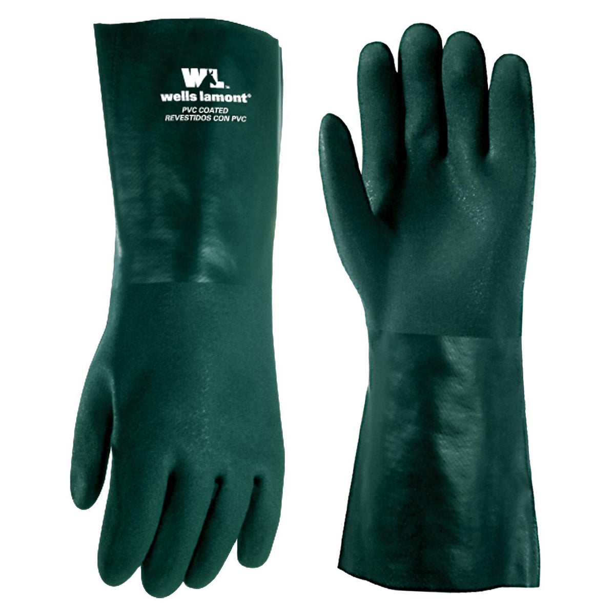 Boss Men's Indoor/Outdoor Dotted Work Gloves White L 1 pair - Image 2
