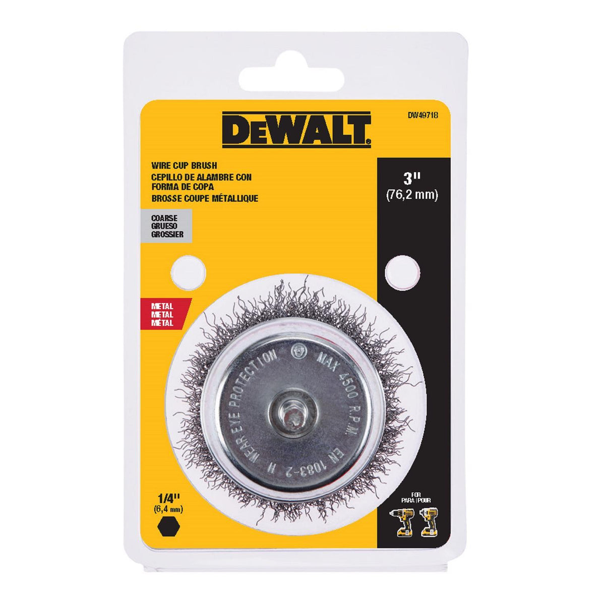 DW WIRE CUP COARSE 3"