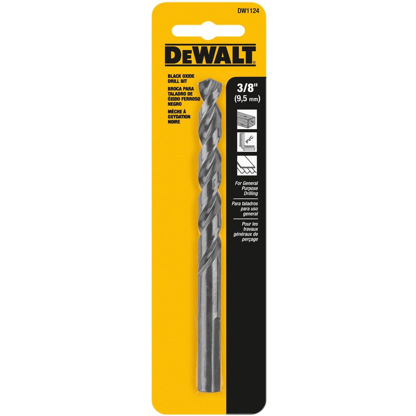 BLK&GLD DRILL BIT 3/8"