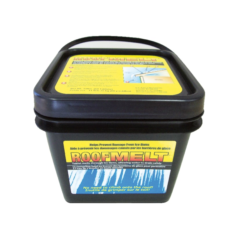 Roof Melt Calcium Chloride Tablet Ice Melt 14 lb