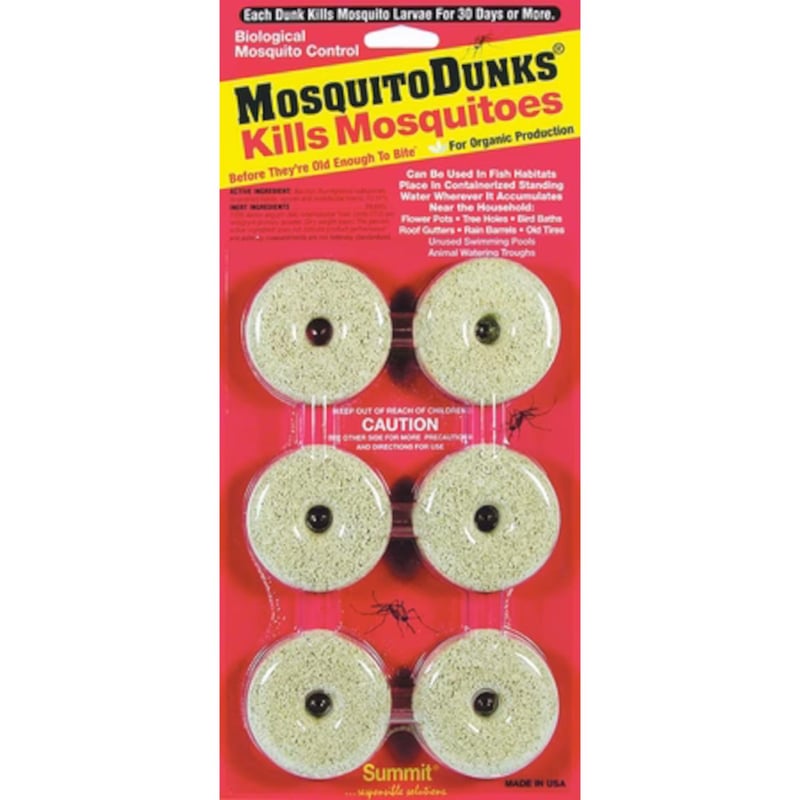 Summit Mosquito Dunks Organic Insect Repellent Solid For Mosquitoes 6 ct