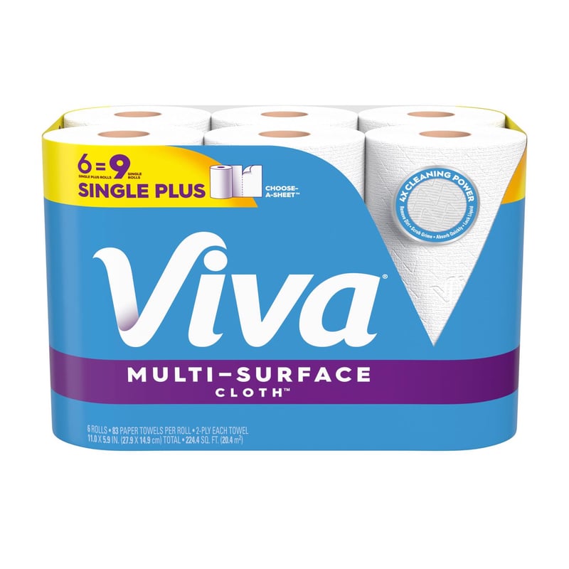 Viva Multi-Surface Cloth Paper Towels 83 sheet 2 ply 6 pk