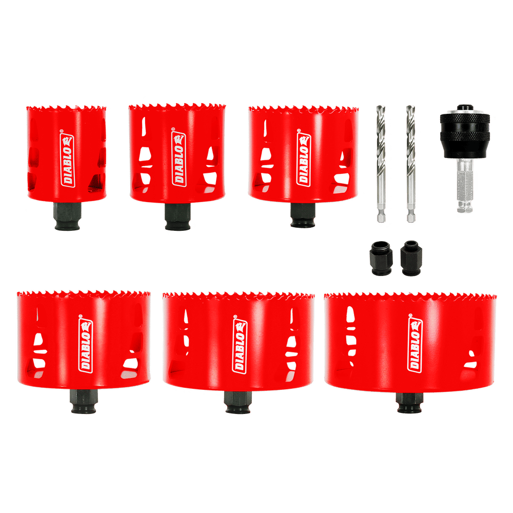 Diablo Bi-Metal Hole Saw Set Arbor Included