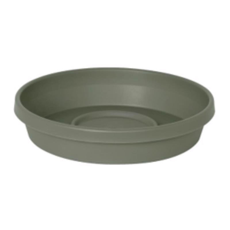 Bloem Terra 1.75 in. H X 9.25 in. W X 8 in. D Plastic Traditional Plant Saucer Basil