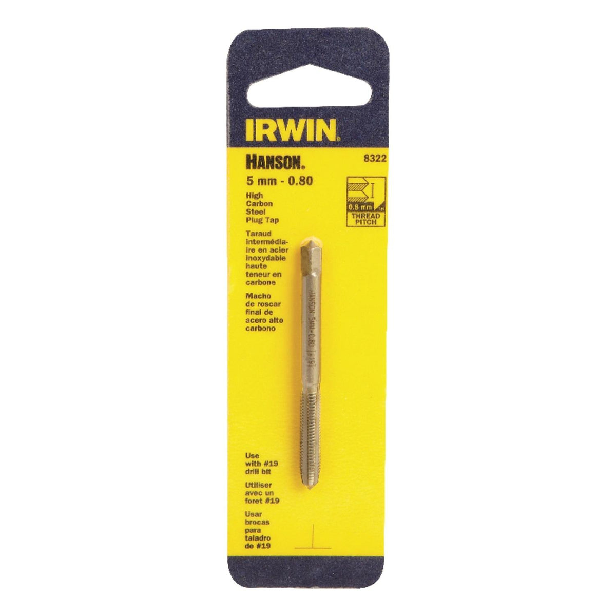 Tap Carded 5Mm-.8Mm