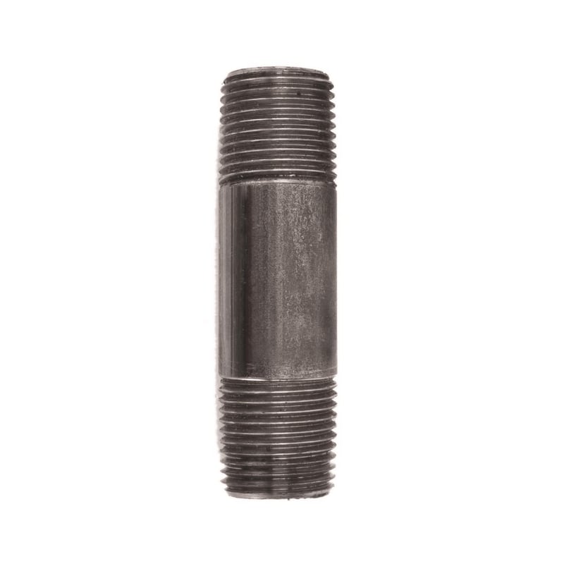 STZ Industries 1/2 in. MIP each X 1/2 in. D MIP Black Steel 3 in. L Nipple