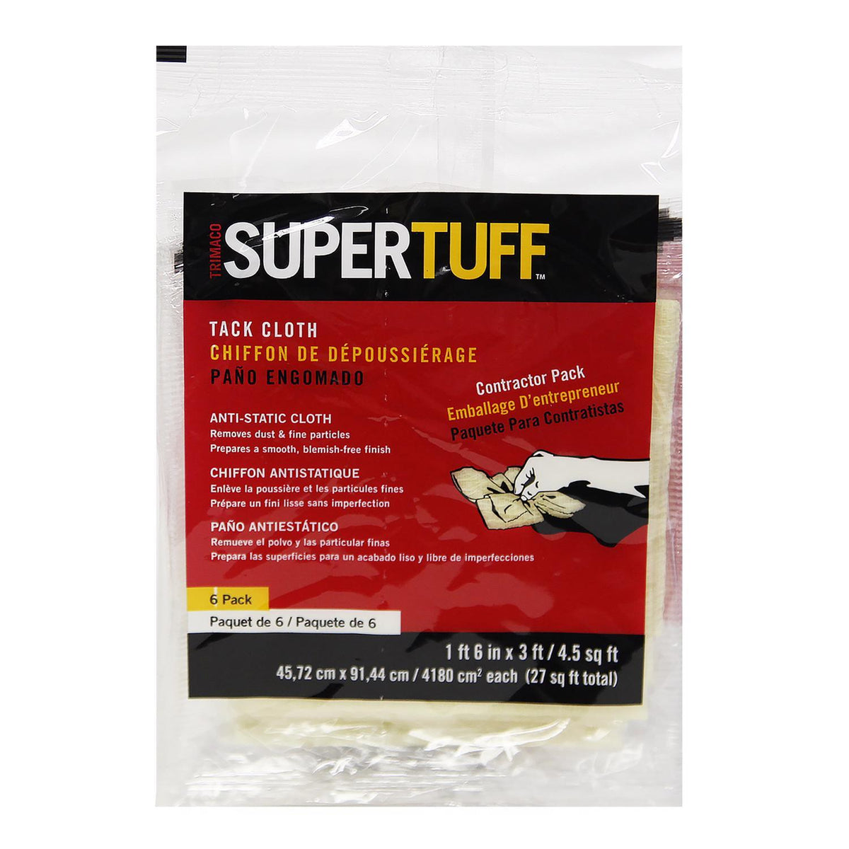 TACK CLOTH 6PK SUPERTUFF