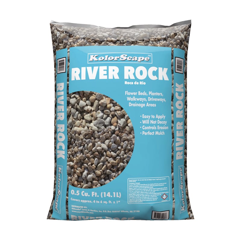 KolorScape Multicolored River Rock 0.5 cu ft 47 lb