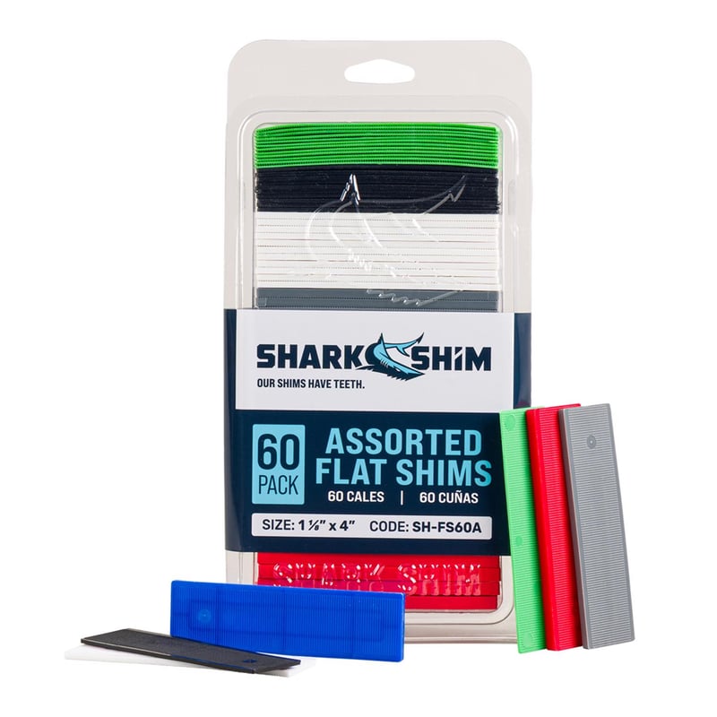 Shark Shim 1.10 in. W X 3.94 in. L Hard Plastic Shim 60 pk