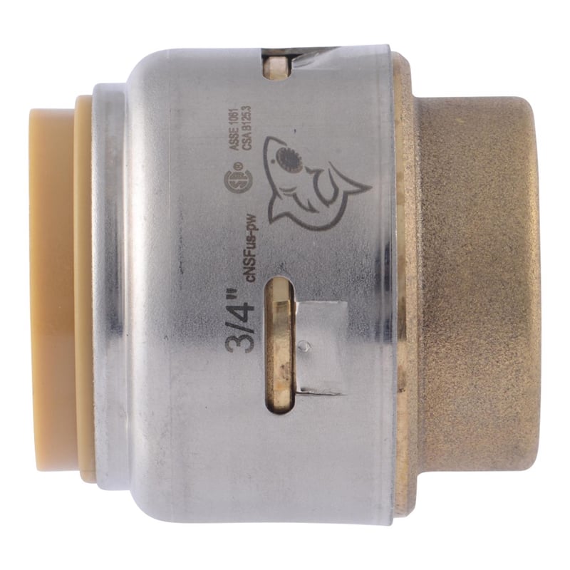 SharkBite Push to Connect 3/4 in. PTC each Brass Cap