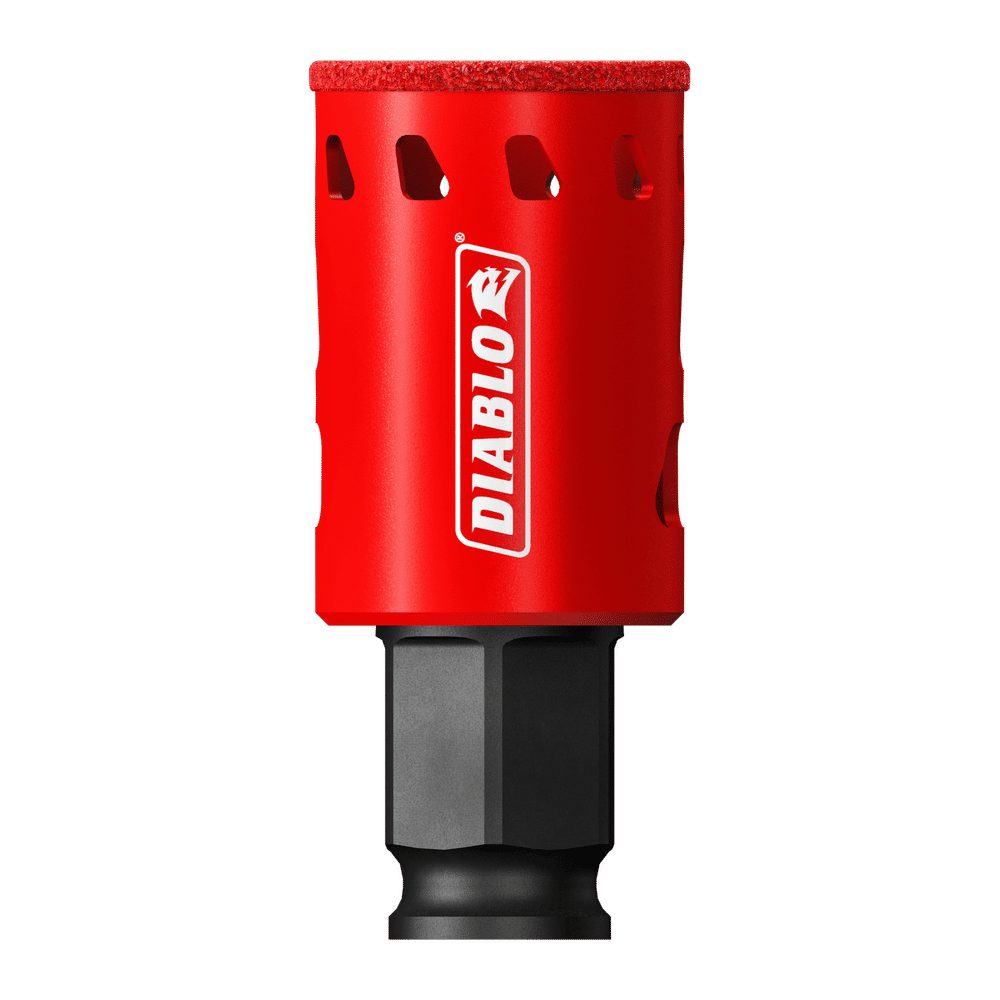 Diablo 1-1/8 in. Diamond Grit 5.52 in. L X 1/4 in. D Hole Saw