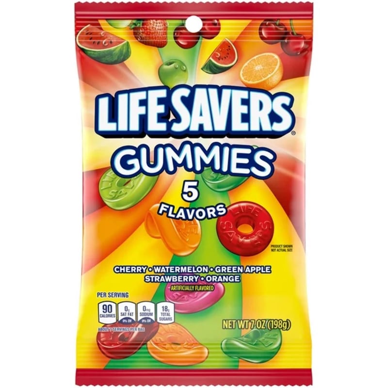 Life Savers Assorted Gummi Candy 7 oz