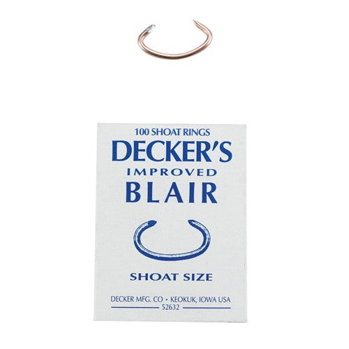 Decker Improved Blair 12.5 Ga. Animal Ring For Shoat 100 pk
